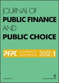 Journal of public finance and public choice. Economia delle scelte pubbliche. Vol. 1