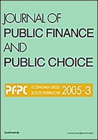 Journal of public finance and public choice. Economia delle scelte pubbliche. Vol. 3