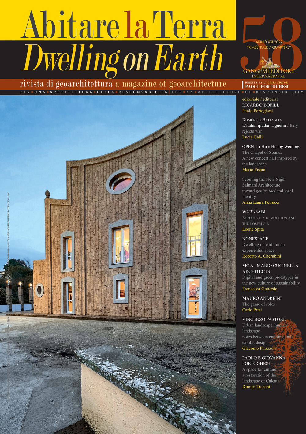 Abitare la terra-Dwelling on earth. Vol. 58