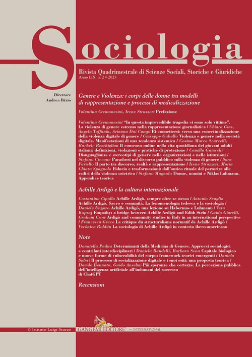 Sociologia. Rivista quadrimestrale di scienze storiche e sociali. Vol. 2