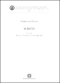 Gabriello Piazza. Scritti