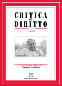 Critica del diritto. Rassegna di dottrina giurisprudenza legislazione e vita giudiziaria. Vol. 2-3