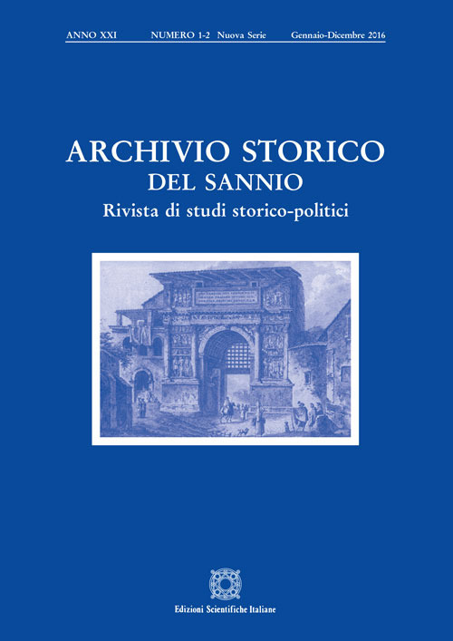 Archivio storico del Sannio. Rivista di studi storico-politici. Vol. 1-2