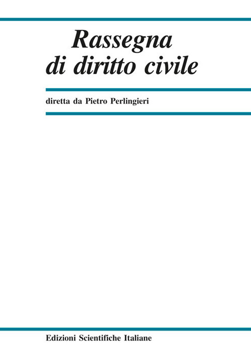 Rassegna di diritto civile. Vol. 1