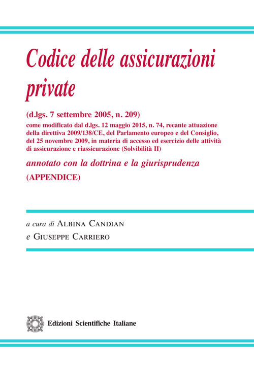 Codice delle assicurazioni private (d.lgs. 7 settembre 2005, n. 209). Appendice