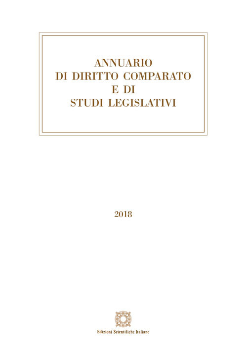 Annuario di diritto comparato e di studi legislativi 2018