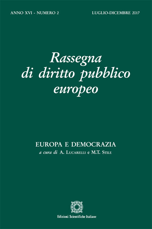Rassegna di diritto pubblico europeo. Vol. 2: Europa e democrazia