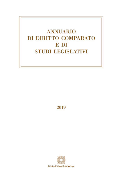 Annuario di diritto comparato e di studi legislativi 2019