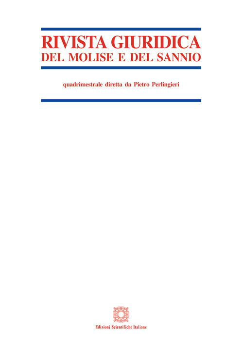 Rivista giuridica del Molise e del Sannio. Vol. 1