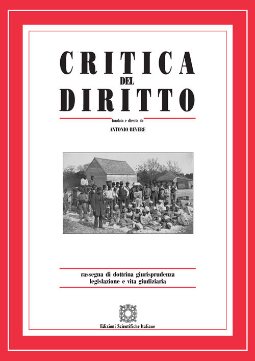 Critica del diritto. Rassegna di dottrina giurisprudenza legislazione e vita giudiziaria. Vol. 2