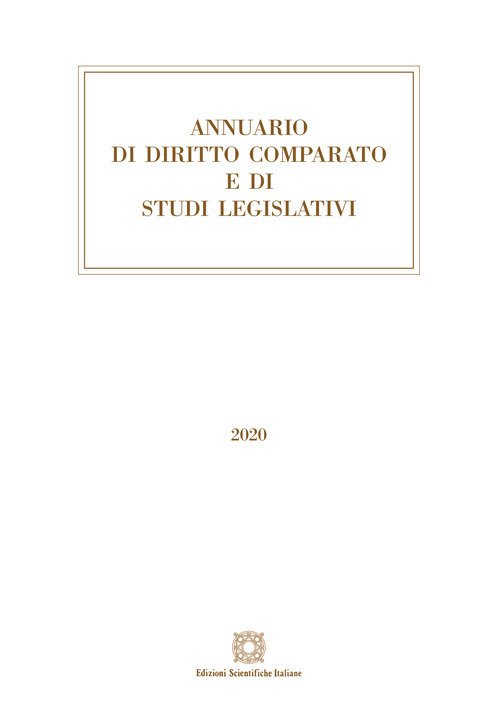Annuario di diritto comparato e di studi legislativi 2020