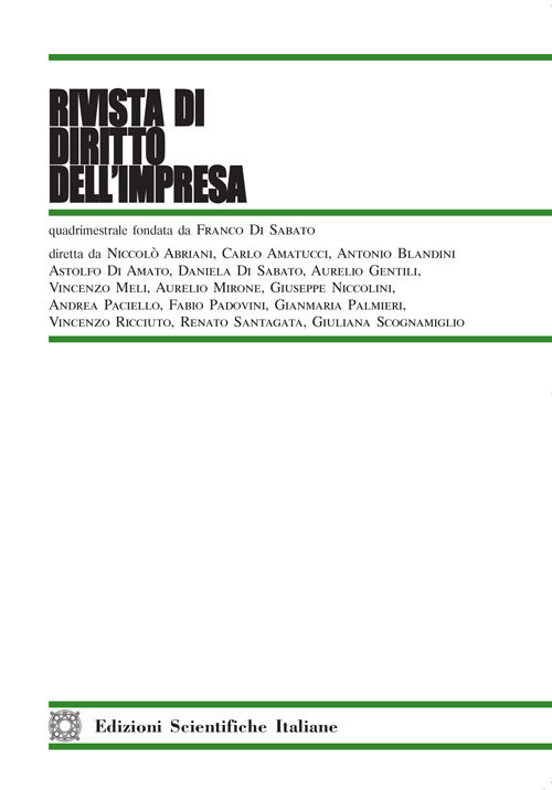Rivista di diritto dell'impresa. Vol. 1