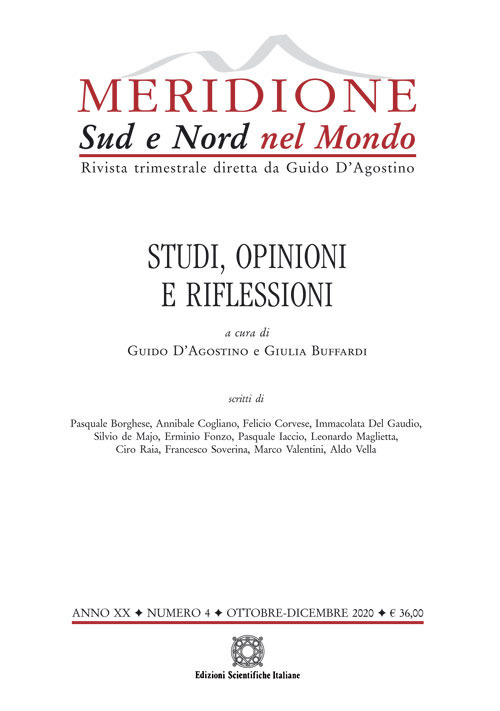 Meridione. Vol. 4: Studi, opinioni, riflessioni. (Ottobre-Dicembre)