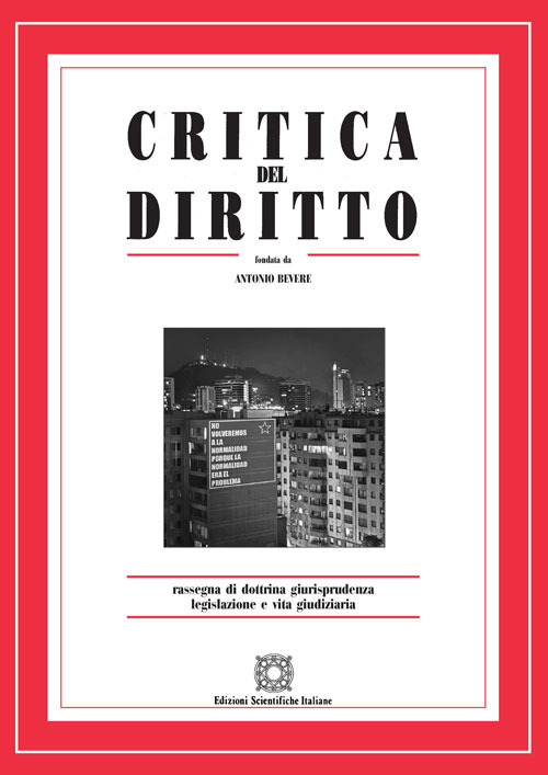 Critica del diritto. Rassegna di dottrina giurisprudenza legislazione e vita giudiziaria. Vol. 2