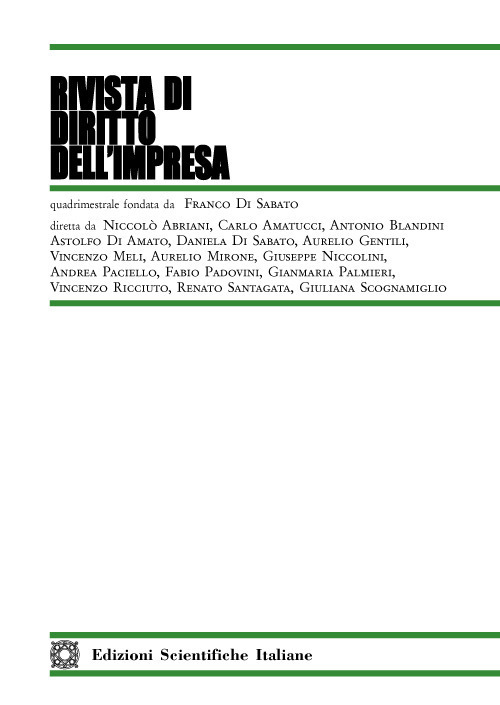 Rivista di diritto dell'impresa. Vol. 2