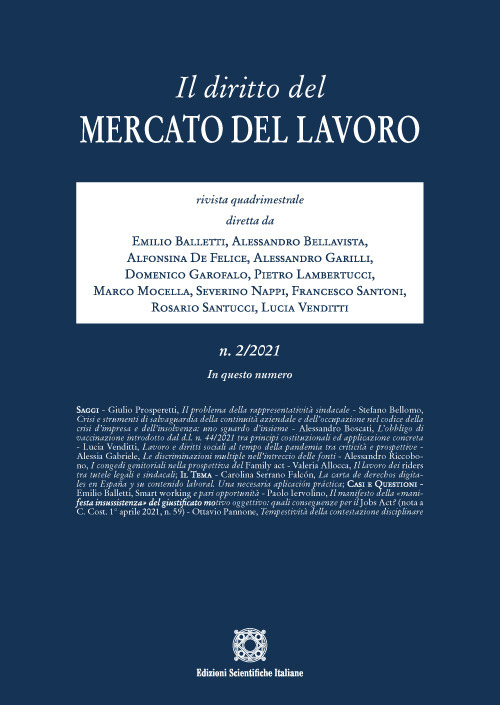 Il diritto del mercato del lavoro. Vol. 2