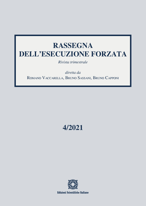 Rassegna dell'esecuzione forzata. Vol. 4