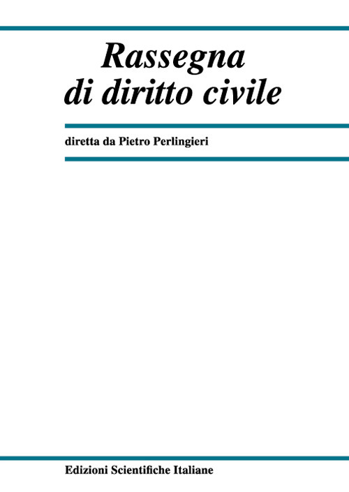 Rassegna di diritto civile. Vol. 1
