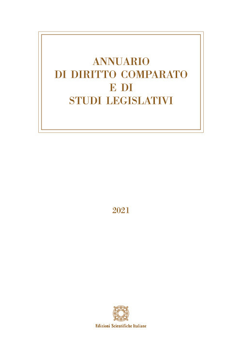 Annuario di diritto comparato e di studi legislativi 2021