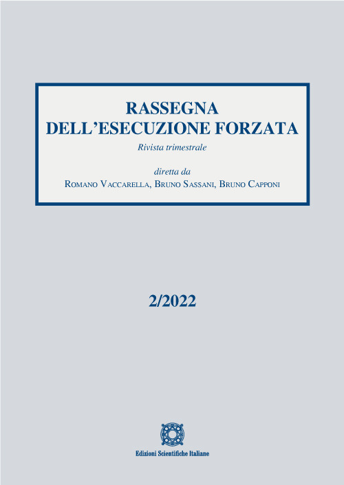 Rassegna dell'esecuzione forzata. Vol. 2