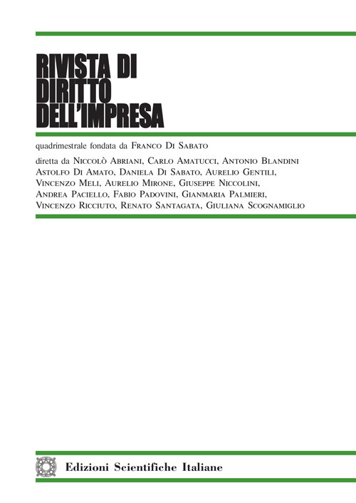 Rivista di diritto dell'impresa. Vol. 1