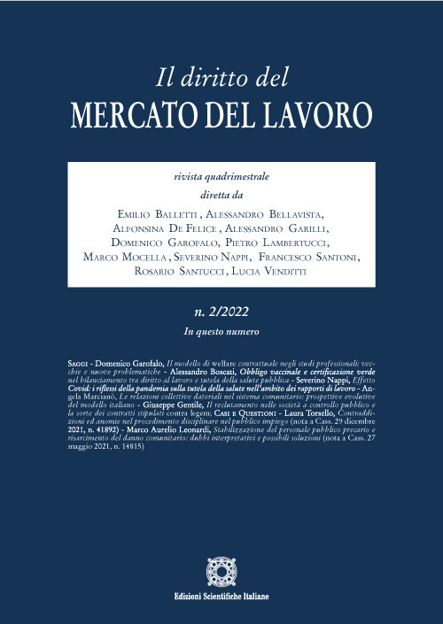 Il diritto del mercato e del lavoro. Vol. 2