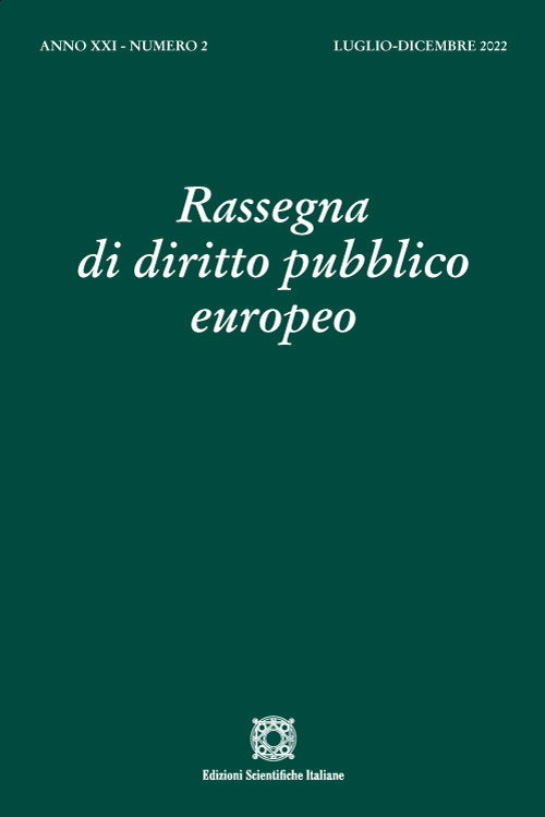 Rassegna di diritto pubblico europeo. Vol. 2