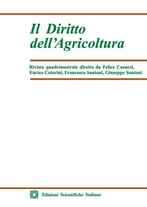 Il diritto dell'agricoltura. Vol. 2