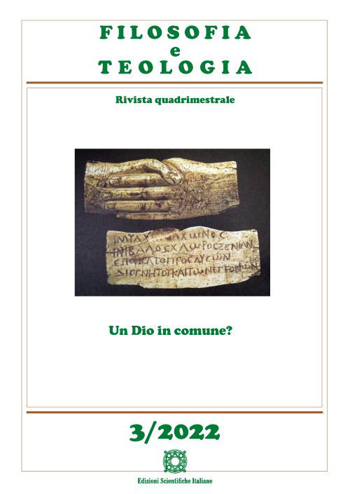 Filosofia e teologia. Rivista quadrimestrale. Vol. 3: «Un Dio in comune?»