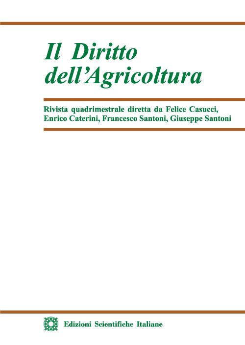 Il diritto dell'agricoltura. Vol. 2