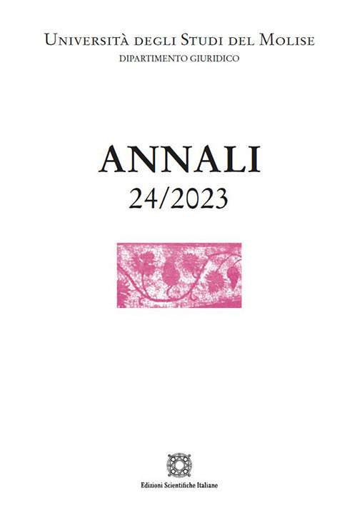 Annali del Dipartimento di scienze giuridico-sociali e dell'amministrazione. Vol. 24