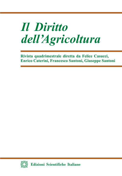 Il diritto dell'agricoltura. Vol. 3