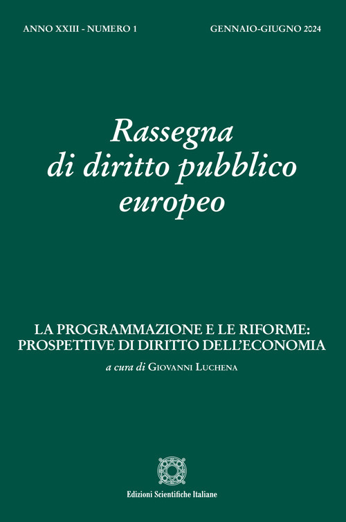Rassegna di diritto pubblico europeo. Vol. 1