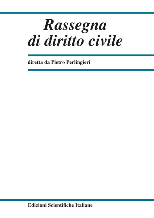 Rassegna di diritto civile. Vol. 1