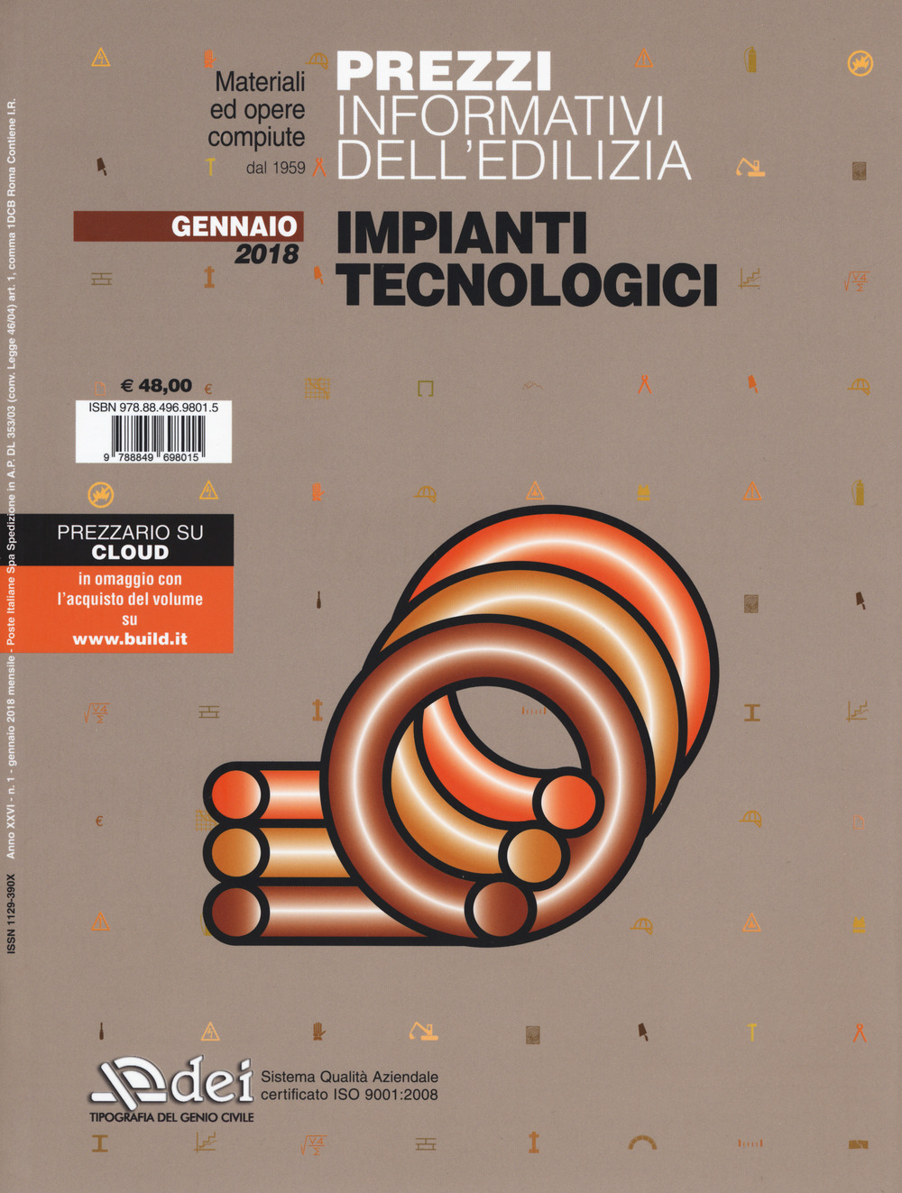 Prezzi informativi dell'edilizia. Impianti tecnologici. Gennaio 2018