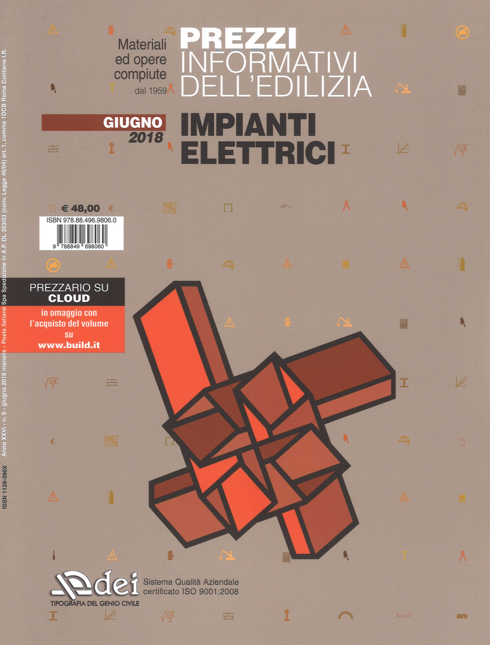 Prezzi informativi dell'edilizia. Impianti elettrici. Giugno 2018