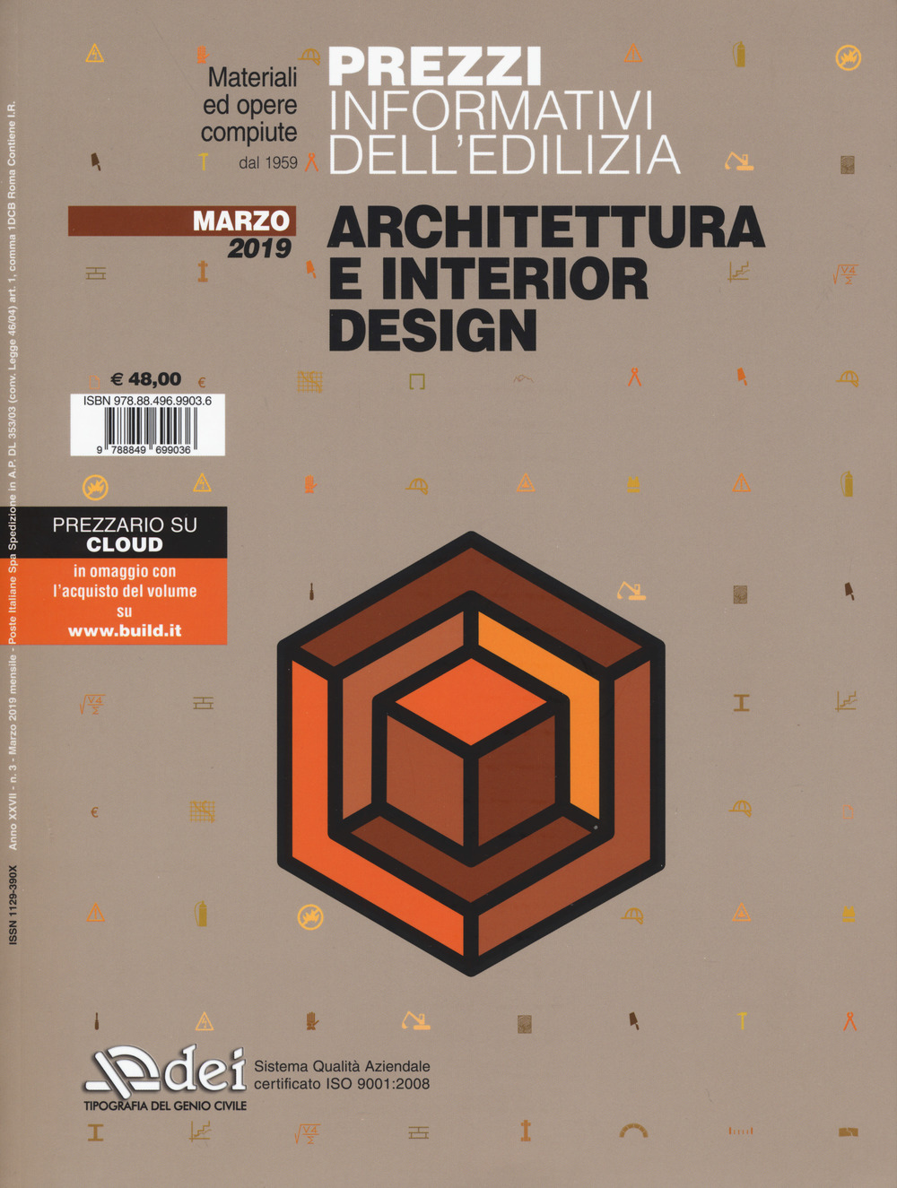 Prezzi informativi dell'edilizia. Architettura e interior design. Marzo 2019