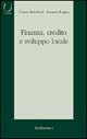 Finanza, credito e sviluppo locale