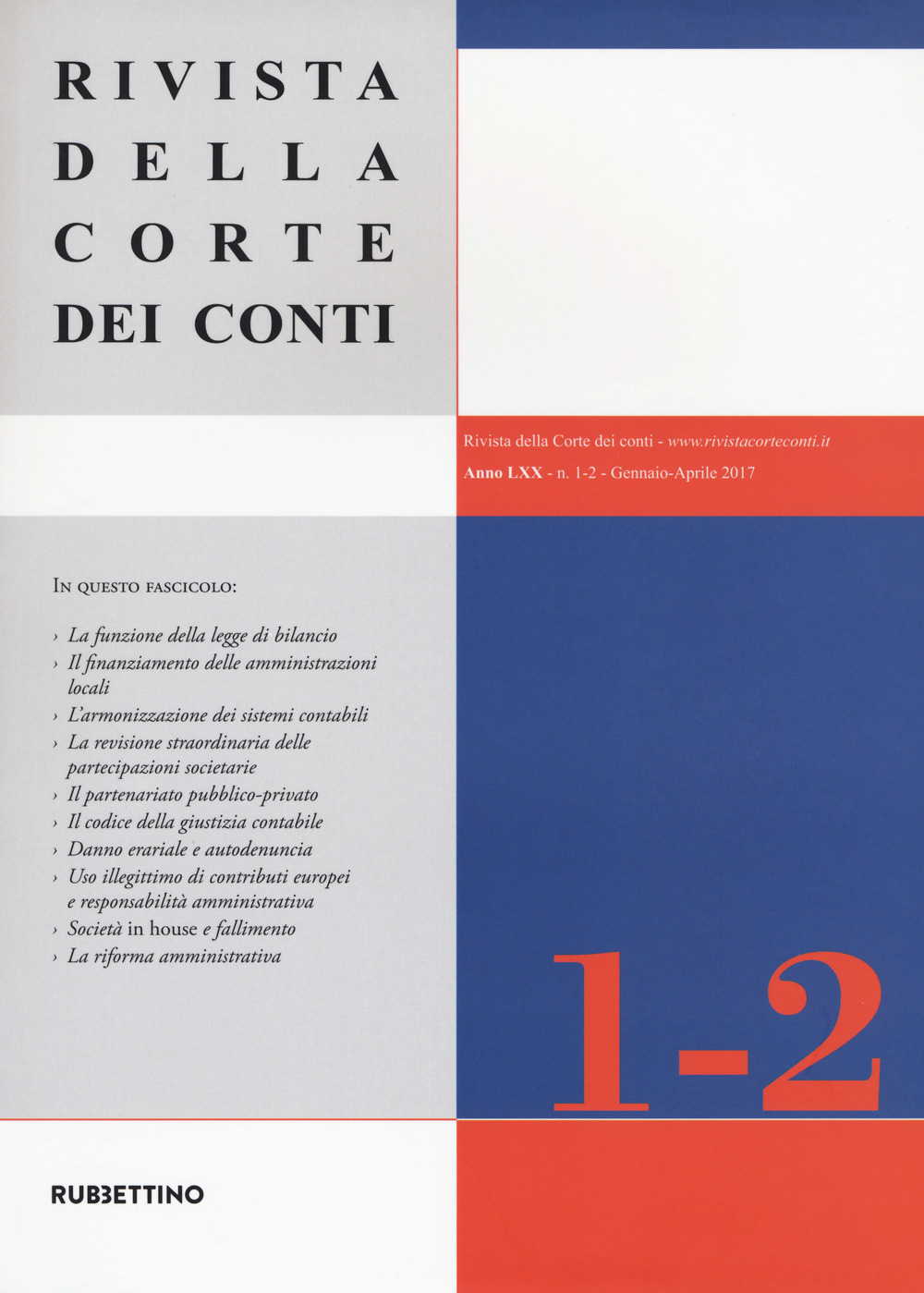 Rivista della Corte dei Conti. Vol. 1-2