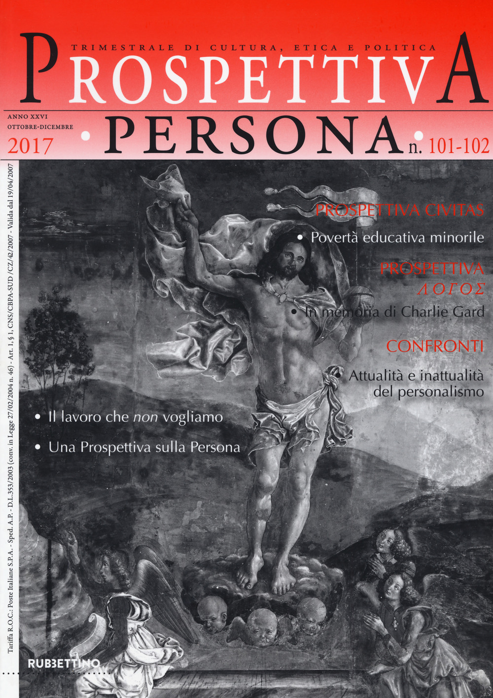 Prospettiva persona. Trimestrale di cultura, etica e politica. Vol. 101-102