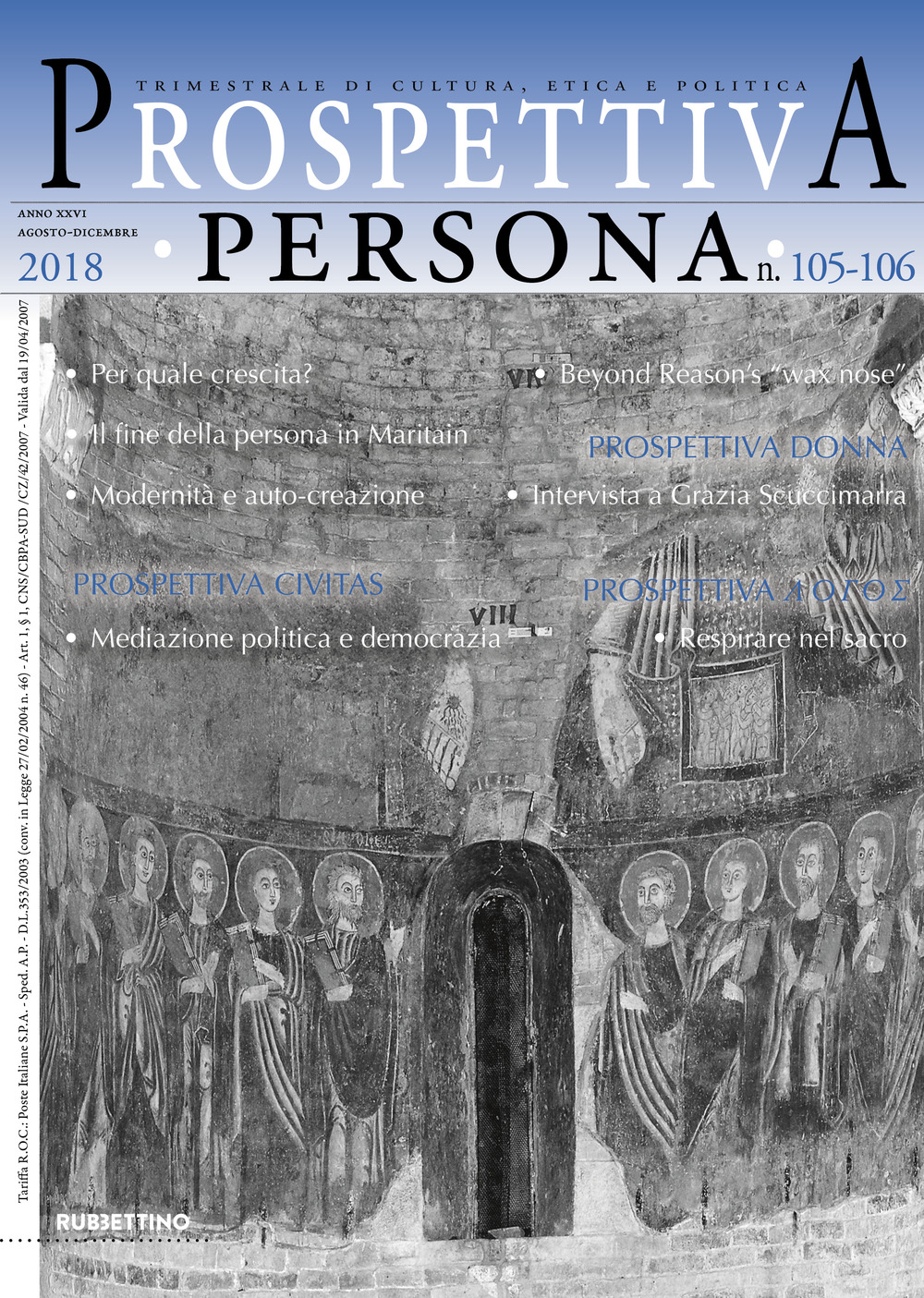 Prospettiva persona. Trimestrale di cultura, etica e politica. Vol. 105-106: Agosto-Dicembre