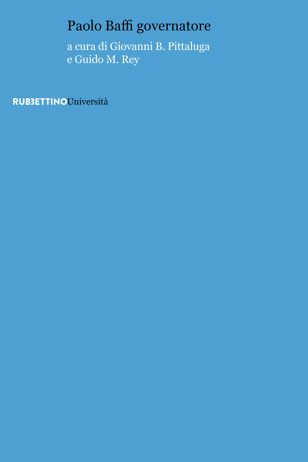 Paolo Baffi governatore