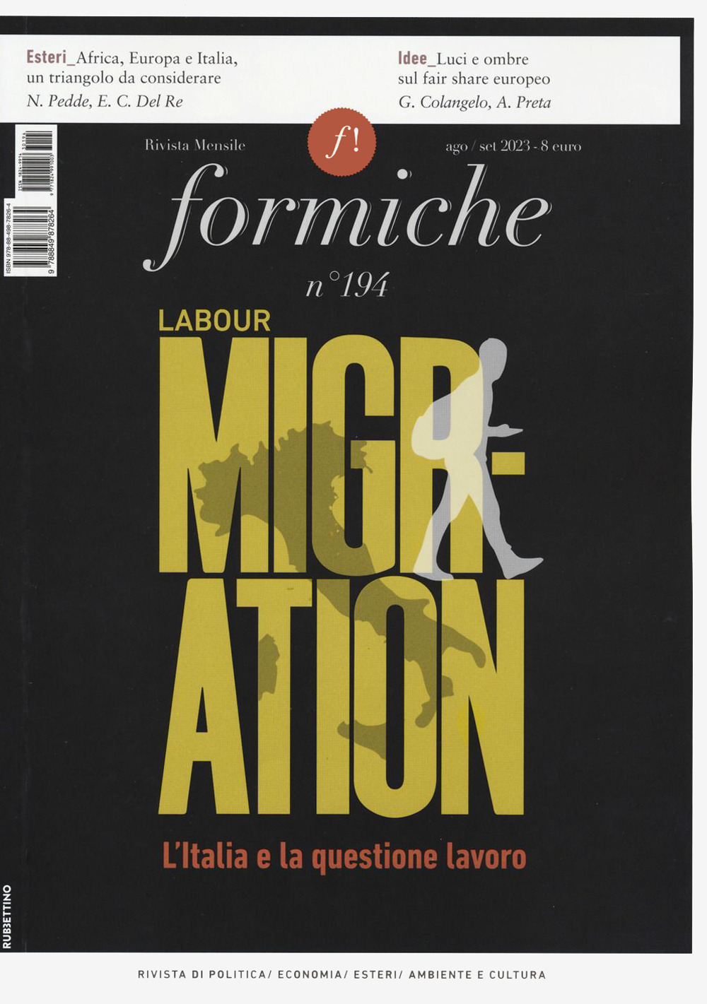 Formiche. Vol. 194: Labour migration. L'Italia e la questione lavoro