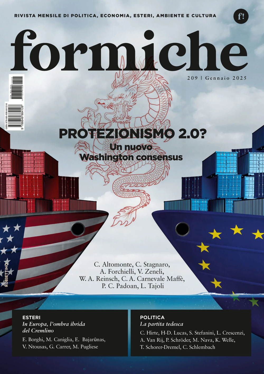 Formiche. Vol. 209: Protezionismo 2.0? Un nuovo Washington consensus