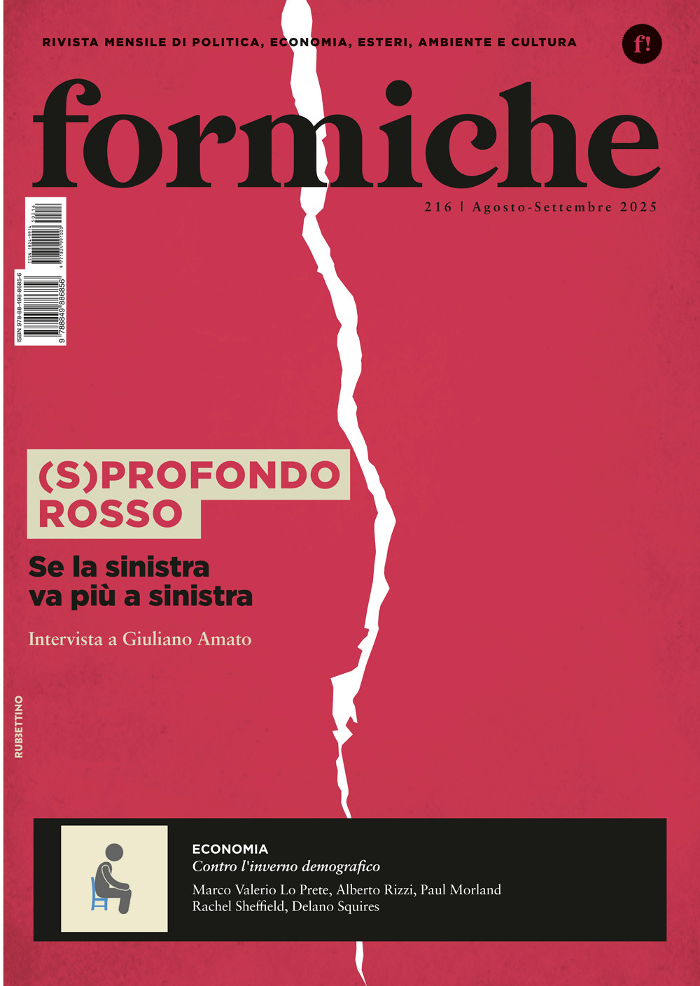 Formiche. Vol. 216: (S)profondo rosso. Se la sinistra va più a sinistra
