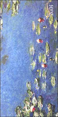 Monet. Agenda settimanale 2004 orizzontale