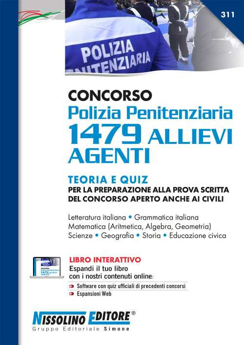 Concorso Polizia Penitenziaria 1479 allievi agenti. Teoria e quiz