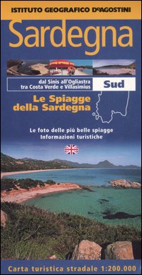 Sardegna. Sud 1:200.000. Le spiagge della Sardegna. Ediz. italiana e inglese