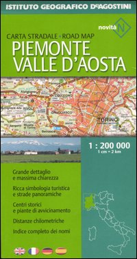 Piemonte, Valle D'Aosta 1:200.000