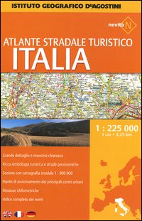 Atlante stradale turistico Italia 1:225.000
